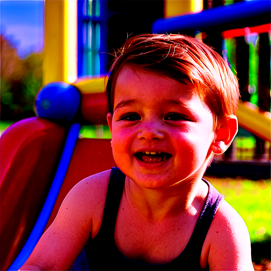 Son Enjoying Playground Png Qsv PNG Image