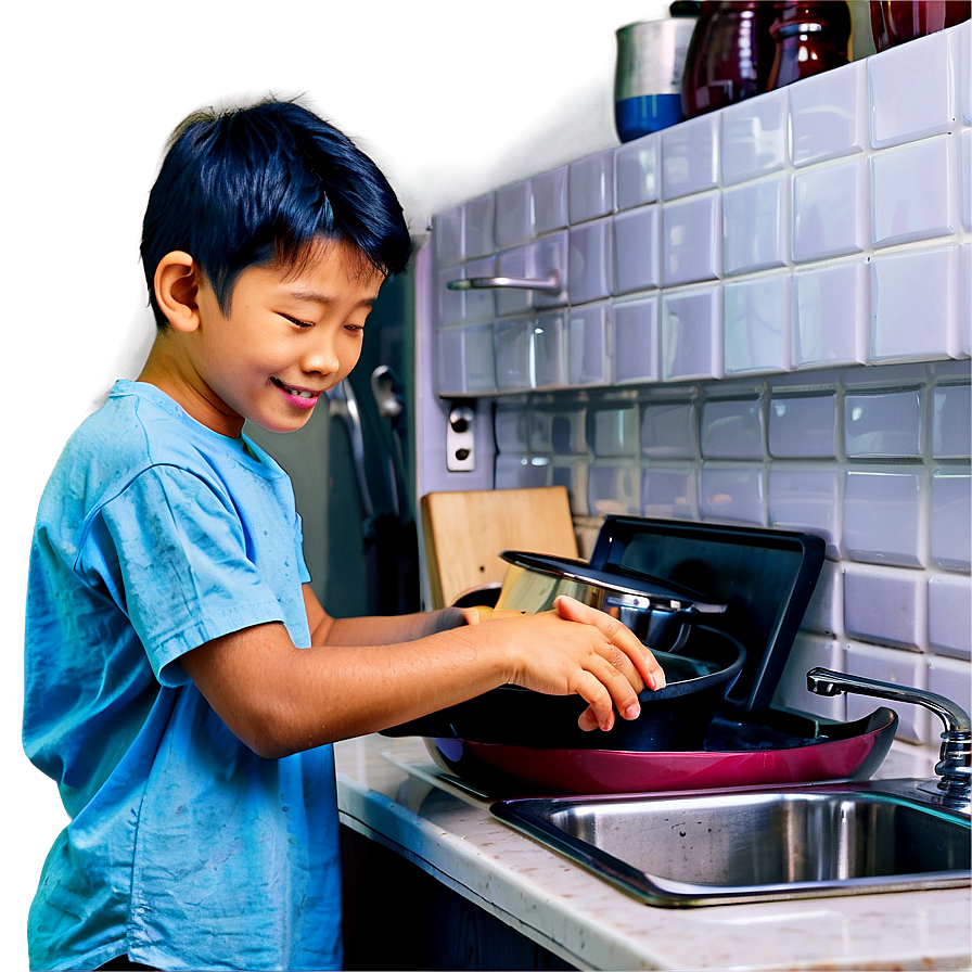 Son Helping In Kitchen Png 59 PNG Image