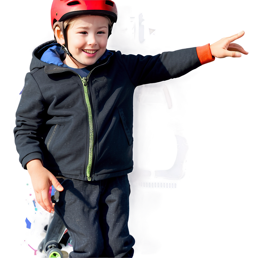 Son Learning To Skate Png Cea PNG Image