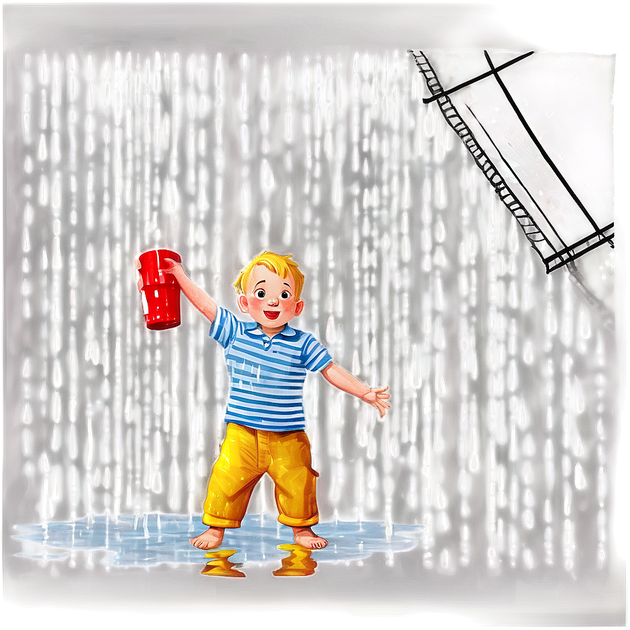 Son Playing In The Rain Png 06242024 PNG Image