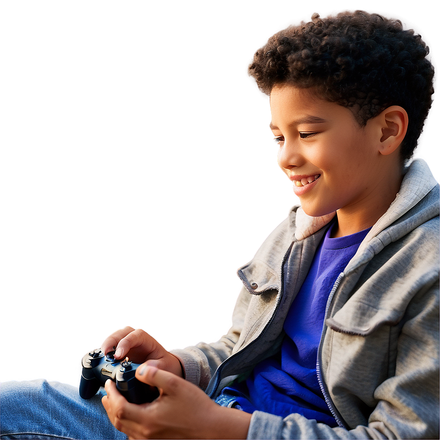 Son Playing Video Games Png 06242024 PNG Image