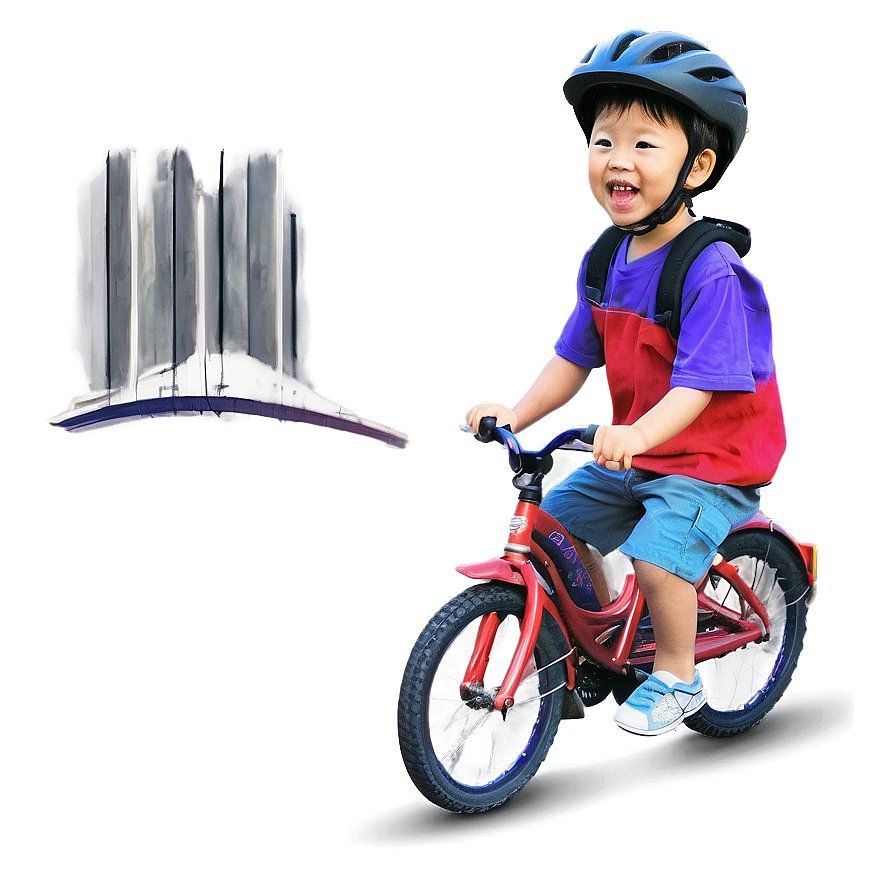 Son Riding Bicycle Png 19 PNG Image