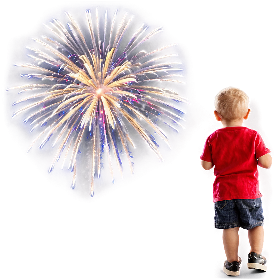 Son Watching Fireworks Png Avm29 PNG Image