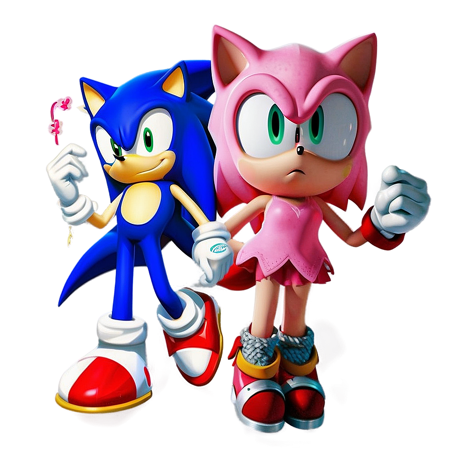 Sonic And Amy Rose Png Vro PNG Image