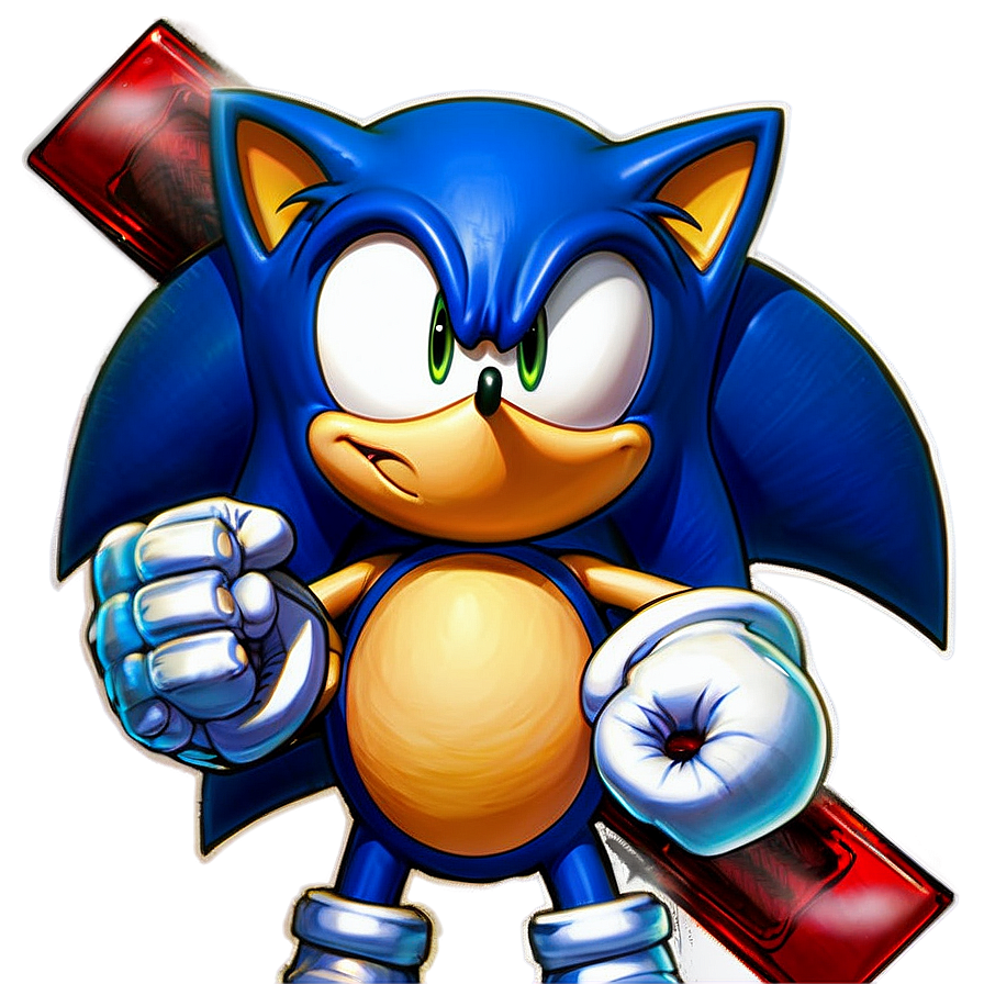 Sonic Battle Stance Png 93 PNG Image