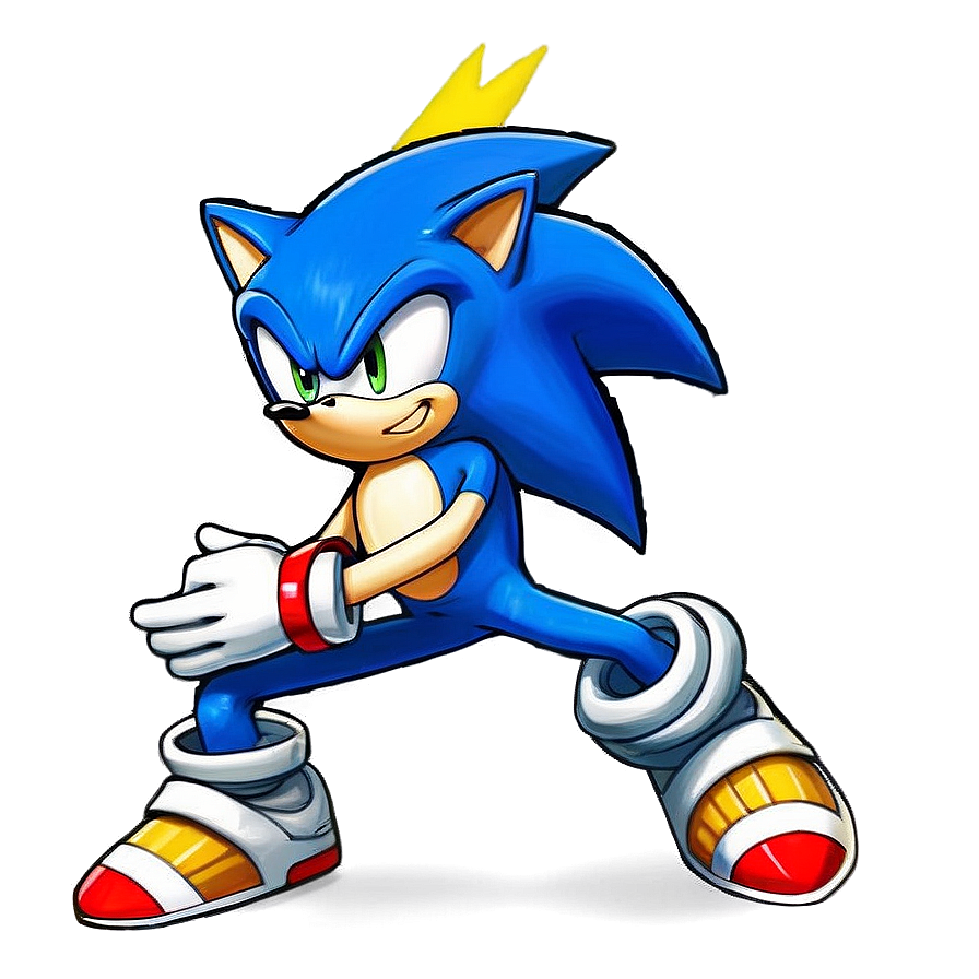 Sonic Battle Stance Png Oxm PNG Image