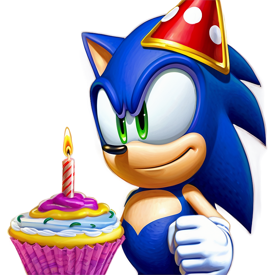 Sonic Birthday Celebration Png Jnt PNG Image