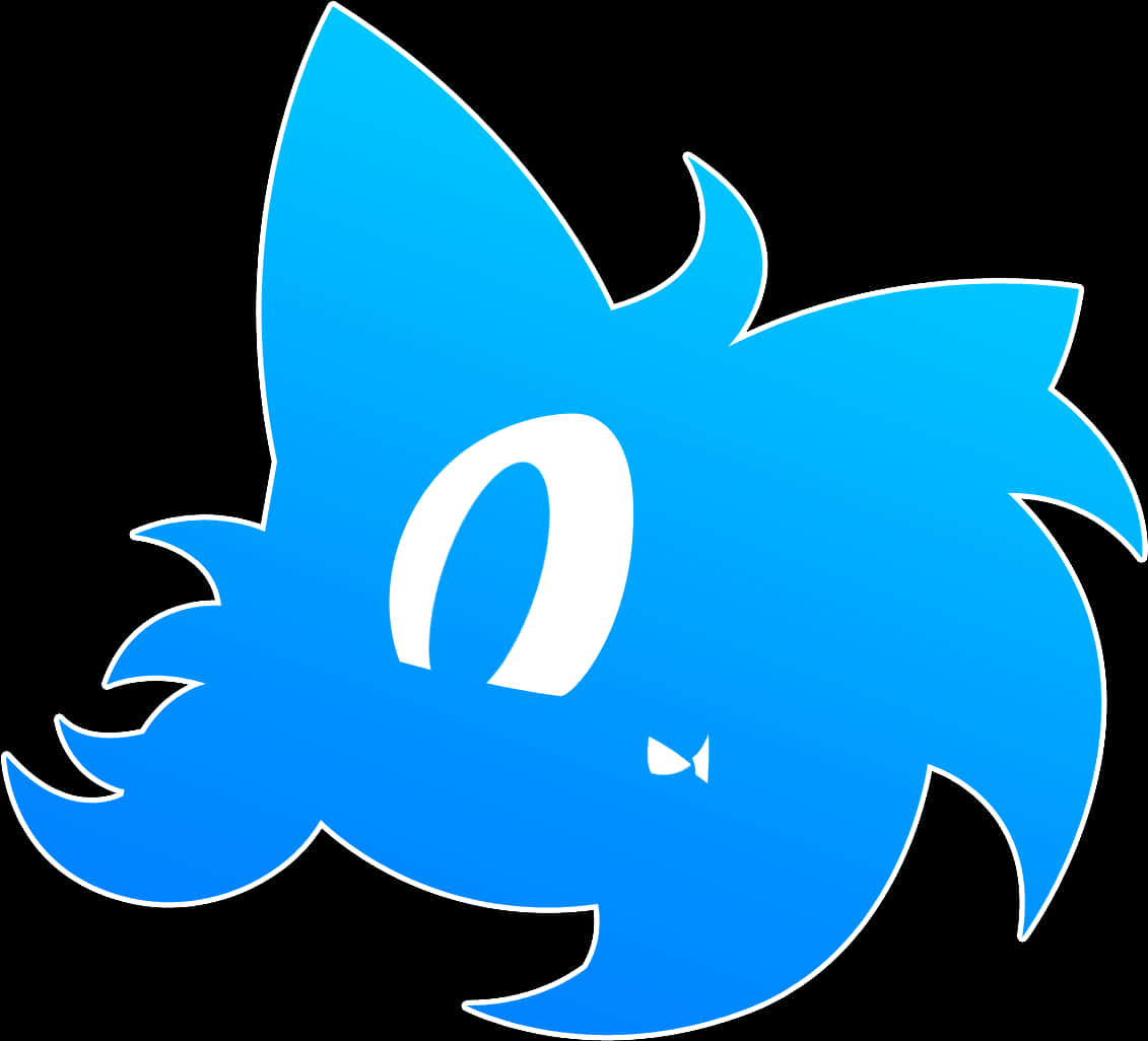 Sonic Silhouette Logo PNG Image