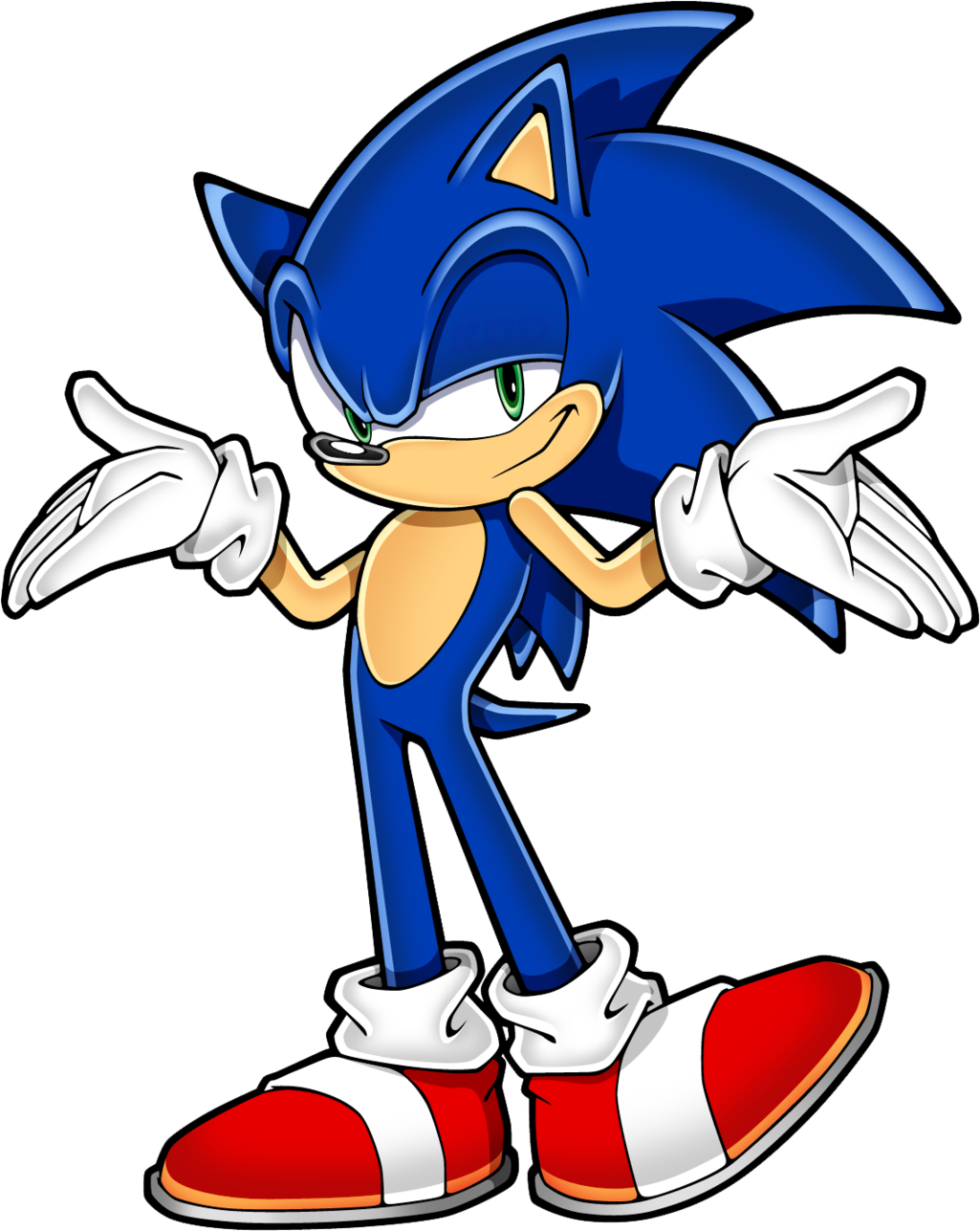 Sonic The Hedgehog Character Pose PNG Image