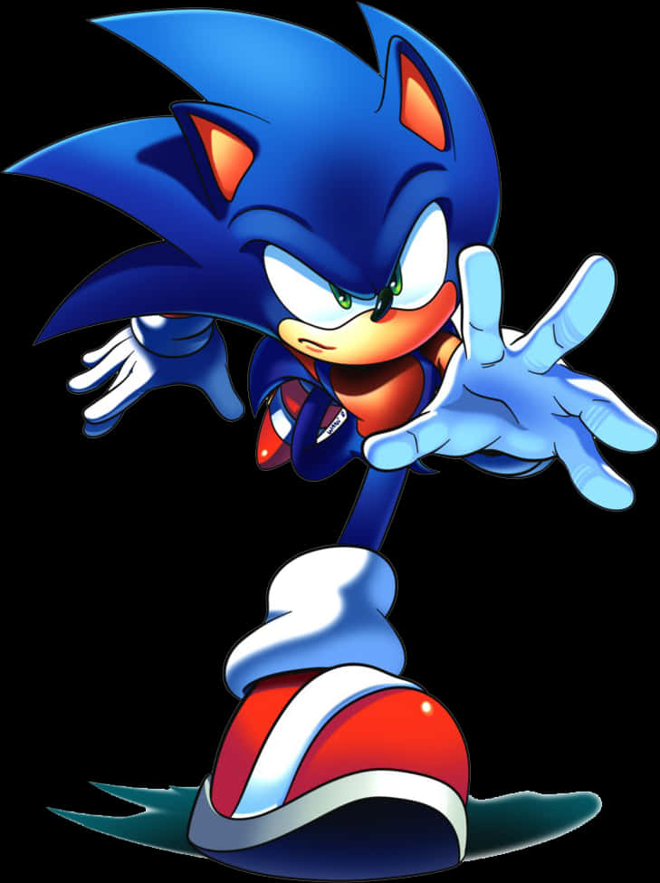 Sonic The Hedgehog Classic Pose PNG Image