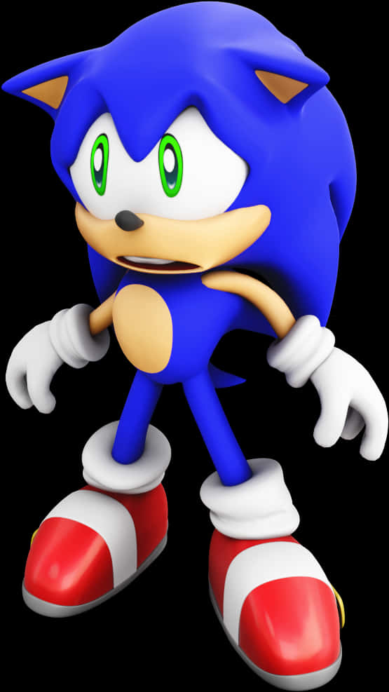 Sonic The Hedgehog Classic Pose PNG Image