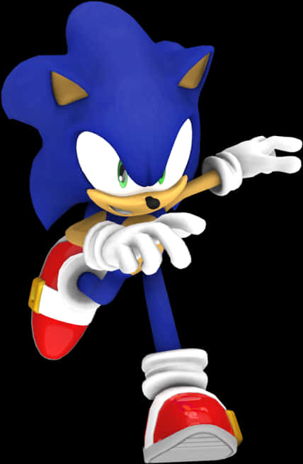 Sonic The Hedgehog Classic Pose PNG Image