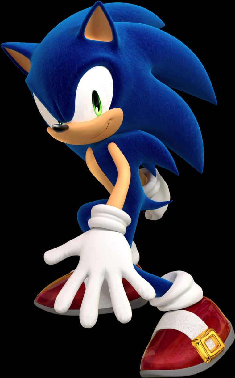 Sonic The Hedgehog Classic Pose PNG Image