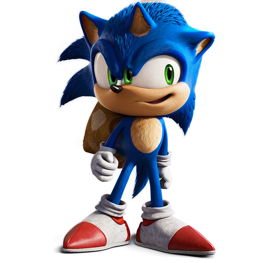 Sonic The Hedgehog Movie Version Png Dcy PNG Image