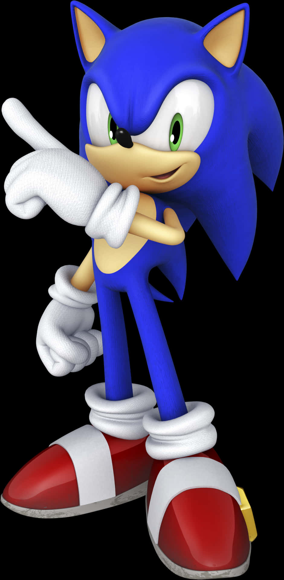 Sonic The Hedgehog Pointing PNG Image