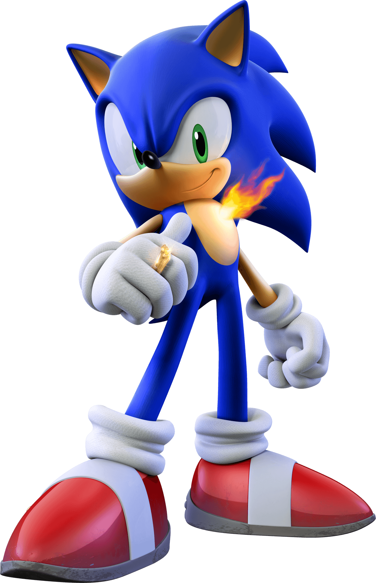 Sonic_the_ Hedgehog_ Posing PNG Image