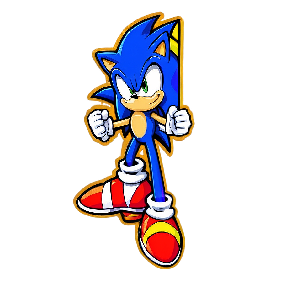 Sonic The Hedgehog Stickers Png 05232024 PNG Image