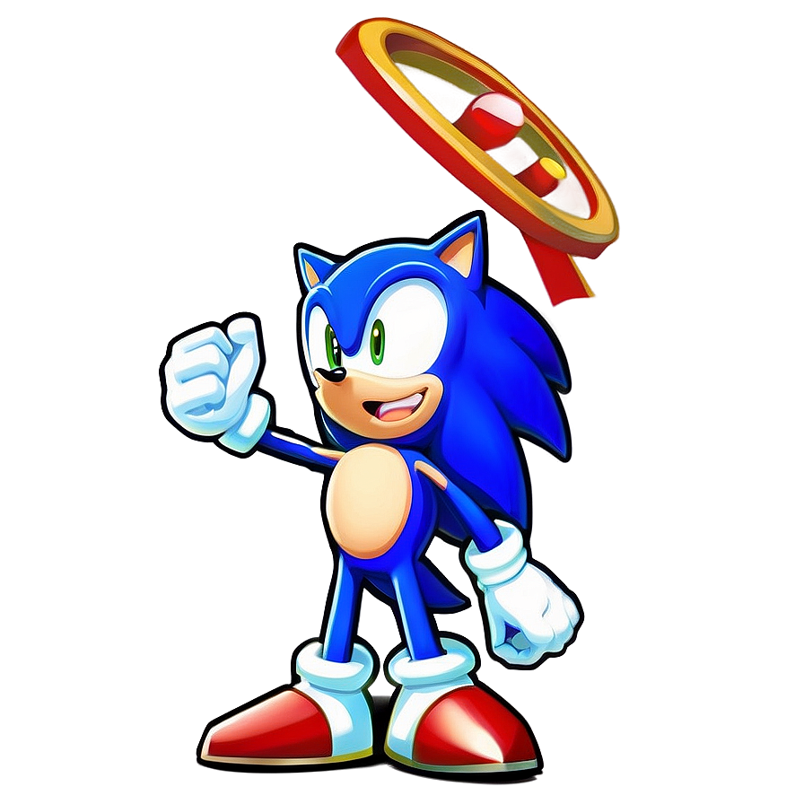 Sonic The Hedgehog Victory Pose Png Ivs4 PNG Image