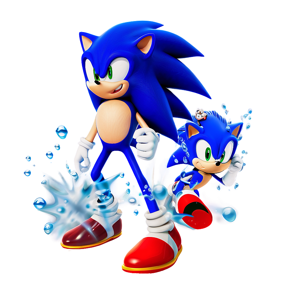 Sonic The Hedgehog Water Run Png Dly PNG Image