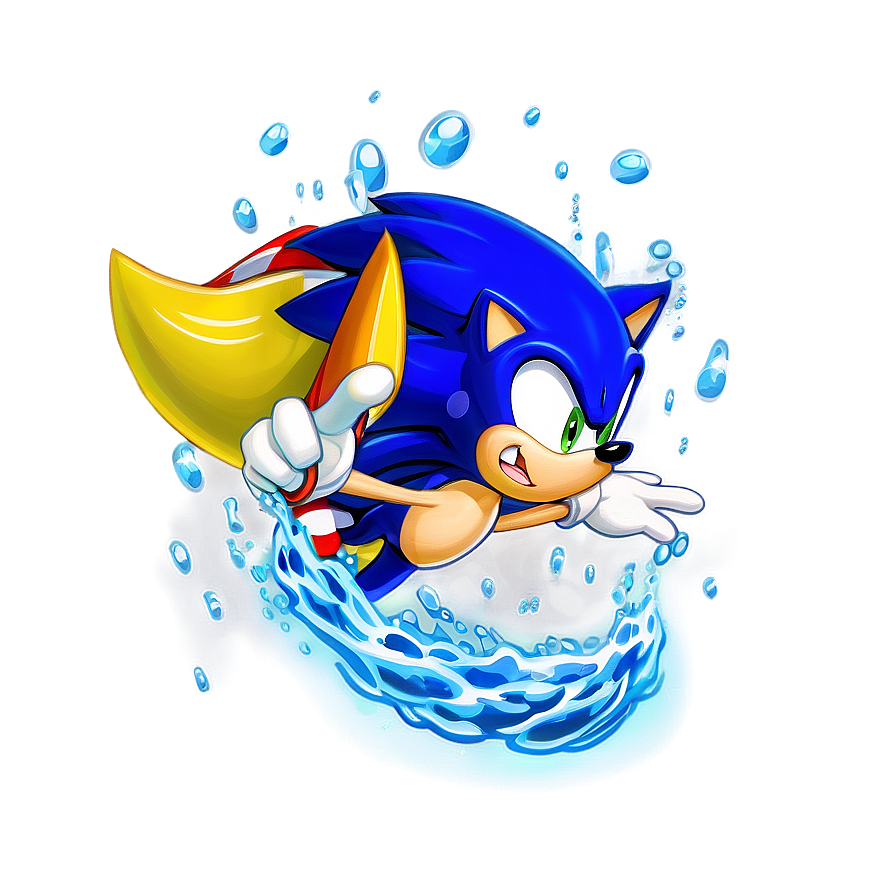 Sonic Underwater Scene Png 04292024 PNG Image