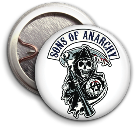 Sonsof Anarchy Button Badge PNG Image