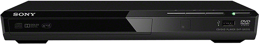 Sony D V D Player D V P S R370 Black PNG Image