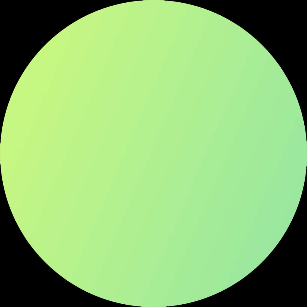 Soothing Green Circle Graphic PNG Image