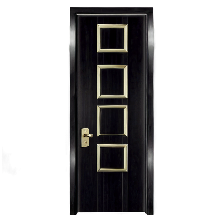 Sophisticated Black Door Png 60 PNG Image