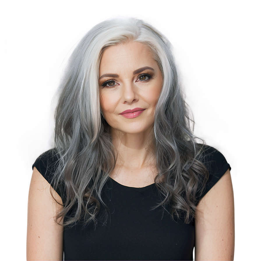 Sophisticated Grey Hair Png Udg PNG Image