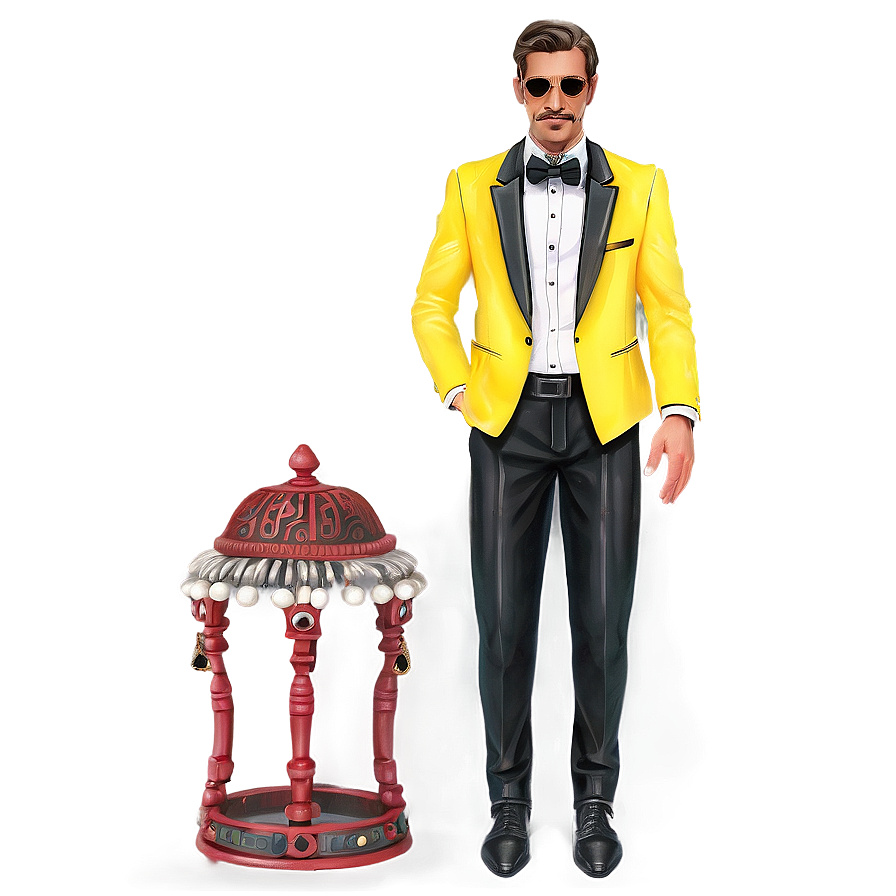 Sophisticated Tuxedo Outfit Png Jnu PNG Image