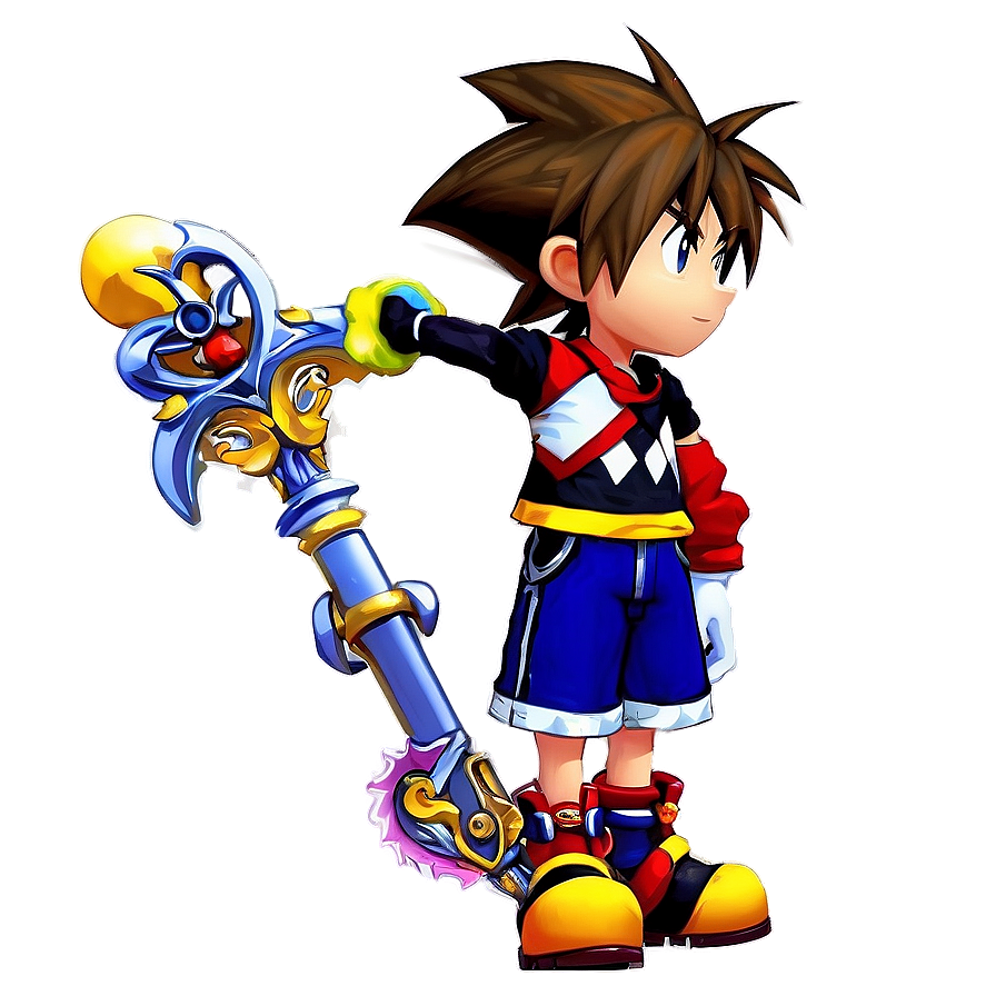 Sora And Keyblade Png Hmd PNG Image