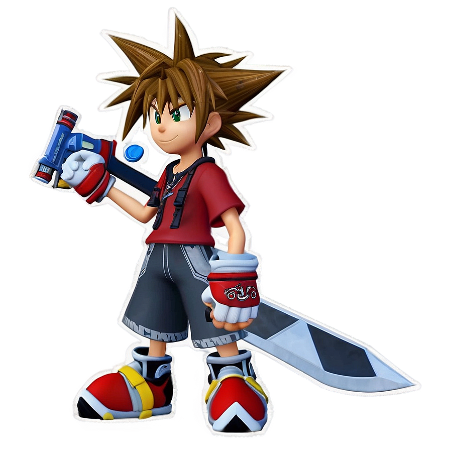 Sora In Battle Mode Png Vsx35 PNG Image