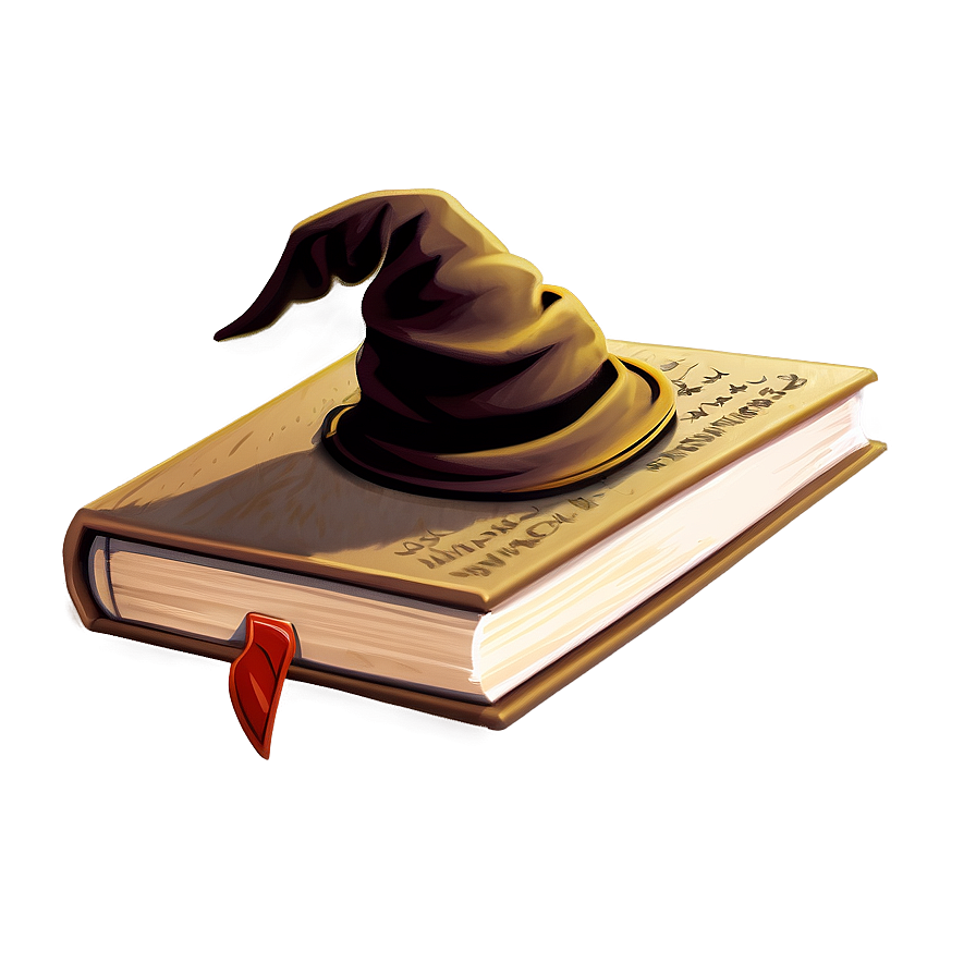 Sorting Hat On Book Png 16 PNG Image