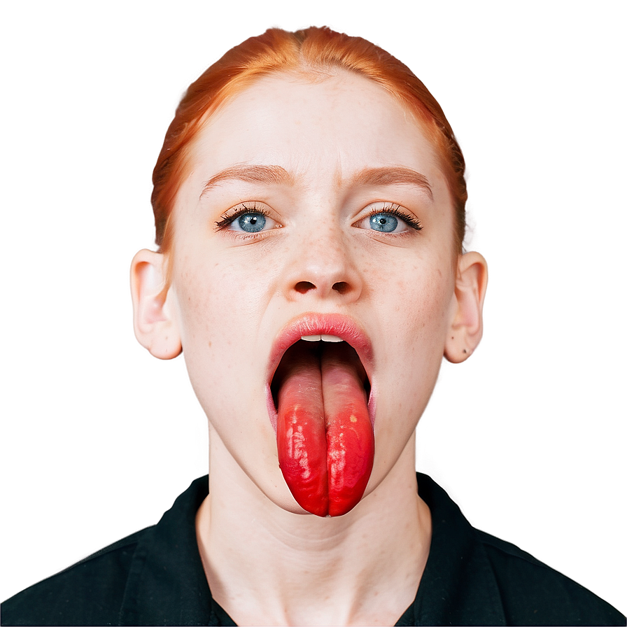 Sour Face Tongue Reaction Png Tft72 PNG Image