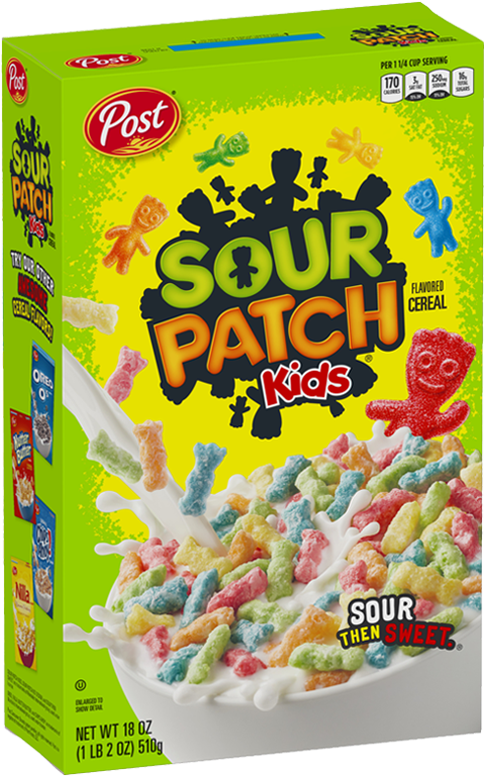 Sour Patch Kids Cereal Box PNG Image