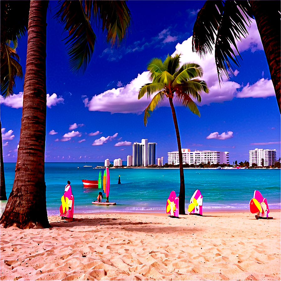 South Beach Miami Florida Png Evw32 PNG Image