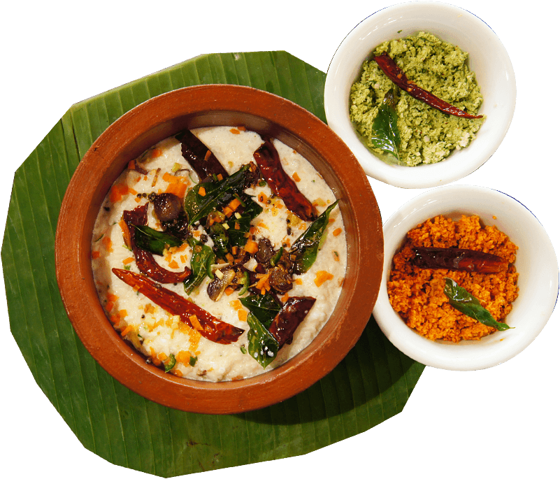 South Indian Cuisine Served Traditionally PNG Image