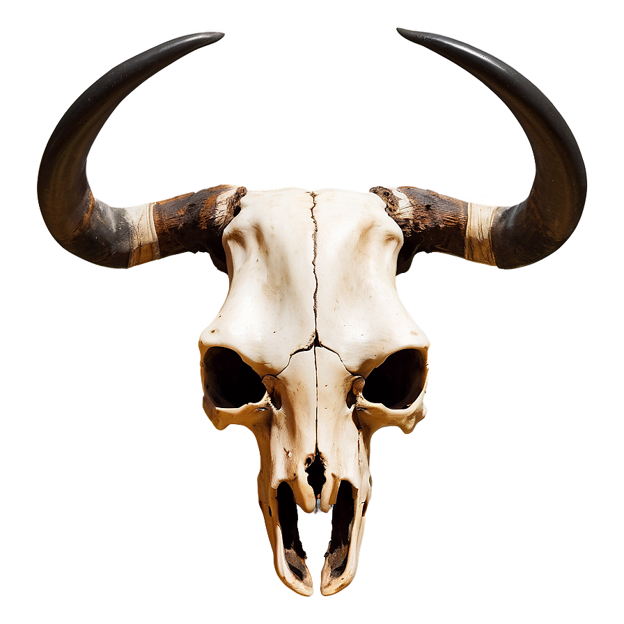 Southwestern Longhorn Skull Art Png Mbf19 PNG Image