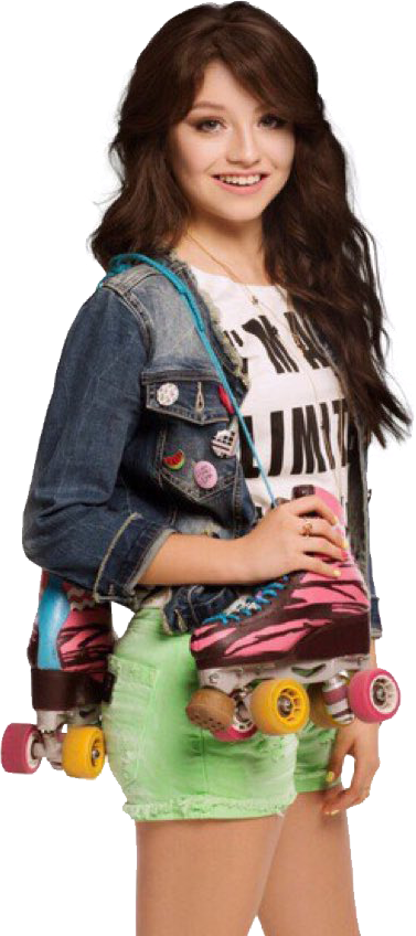 Soy Luna Skater Girl Pose PNG Image