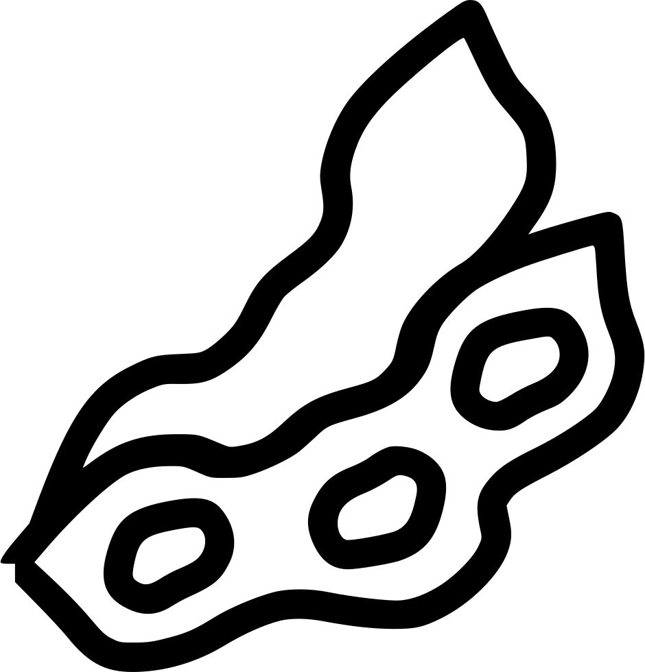 Soybean Pod Line Art PNG Image