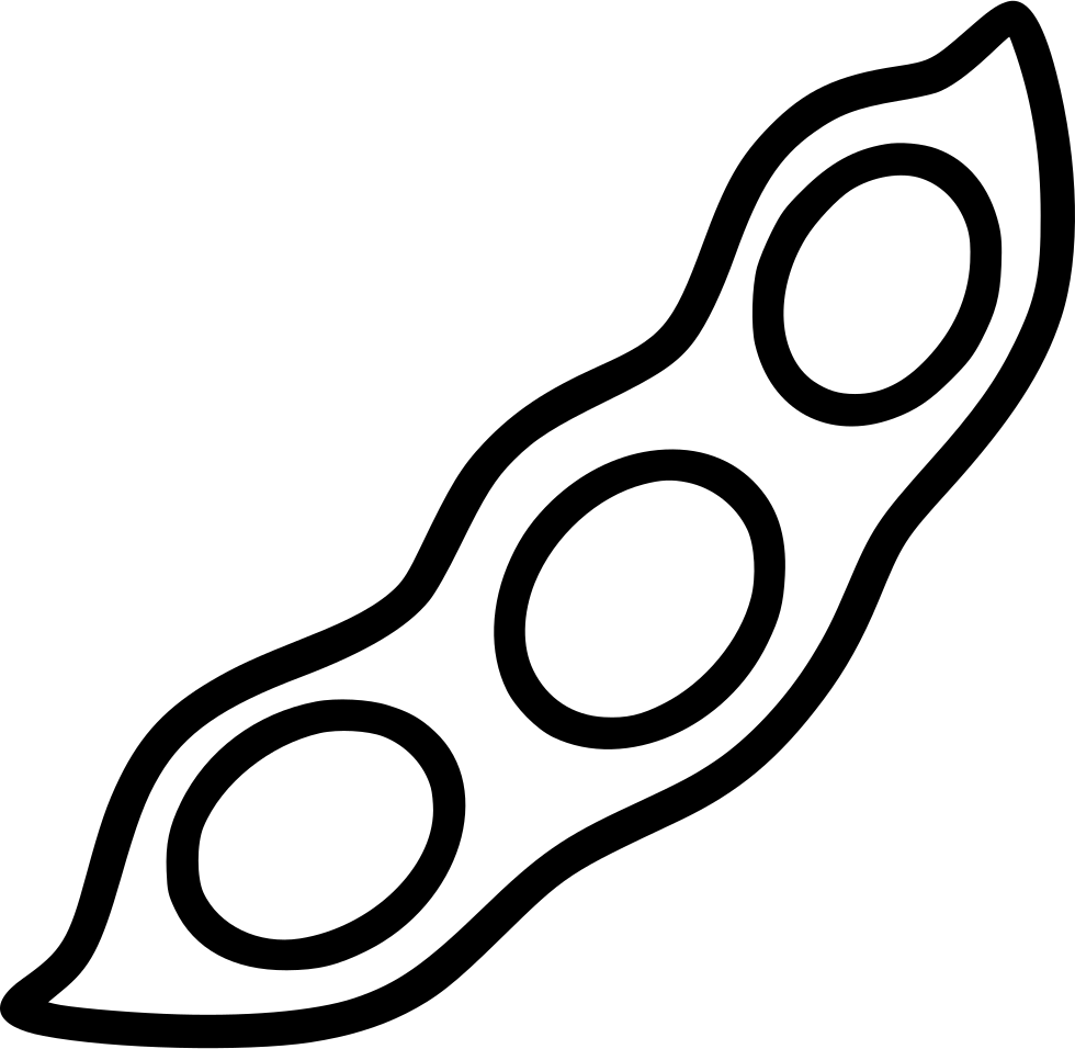 Soybean Pod Outline PNG Image