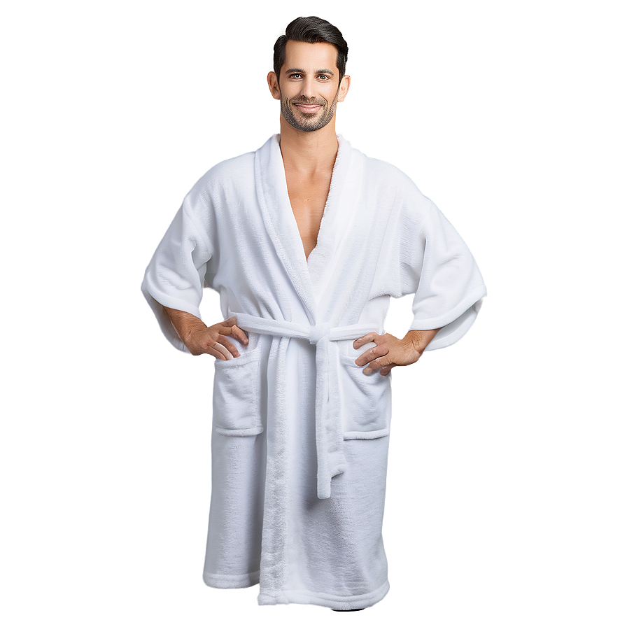 Spa Quality White Robe Png 45 PNG Image