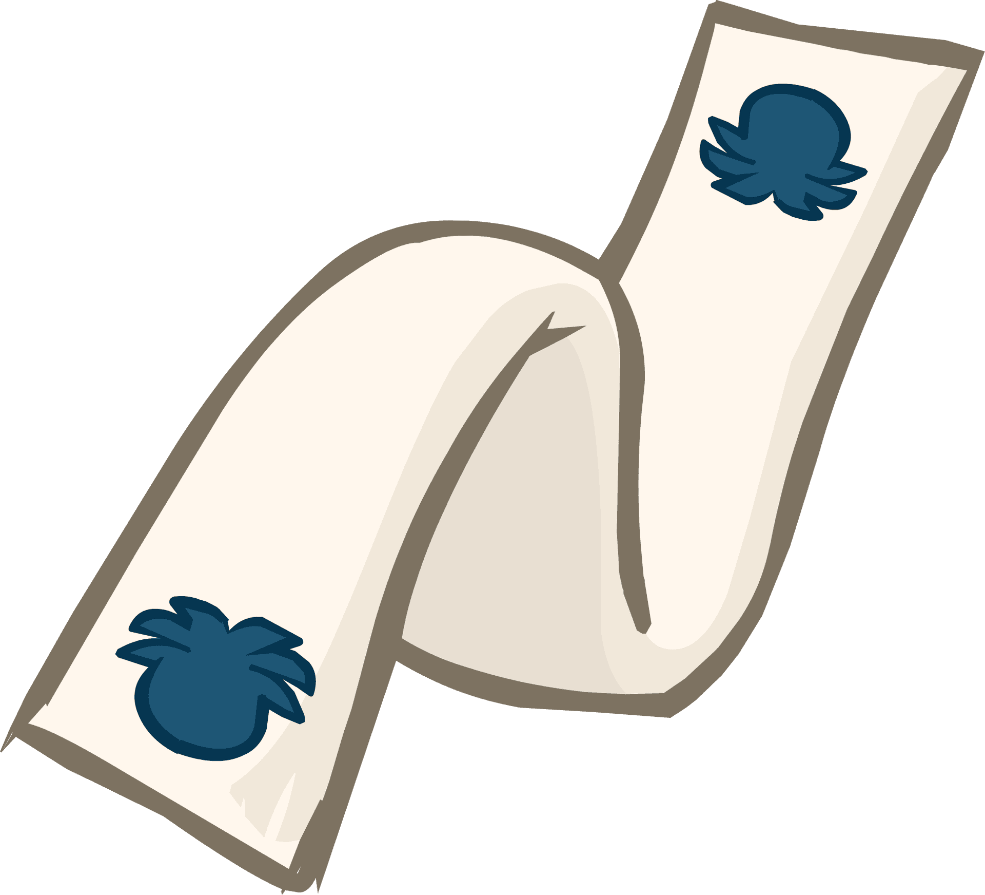 Spa Towel With Blue Accents PNG Image