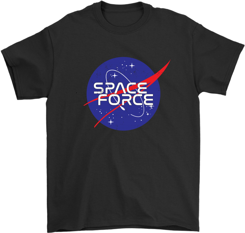 Space Force Logo T Shirt Design PNG Image