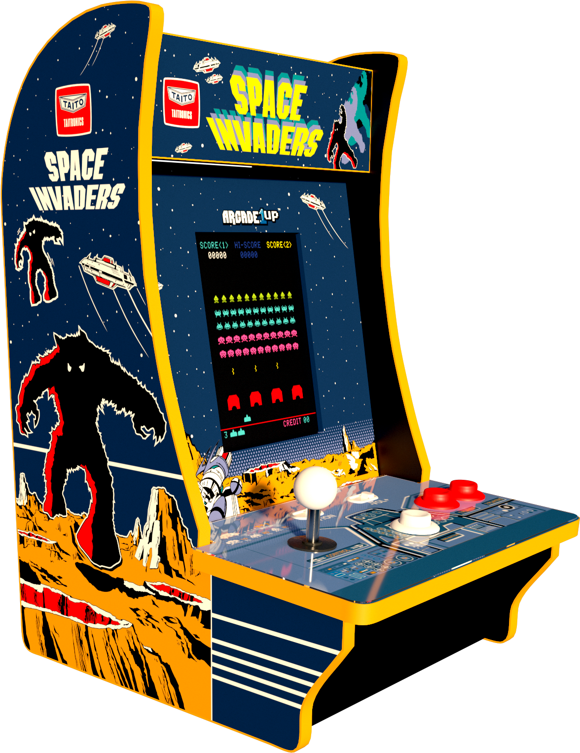 Space Invaders Arcade Machine PNG Image