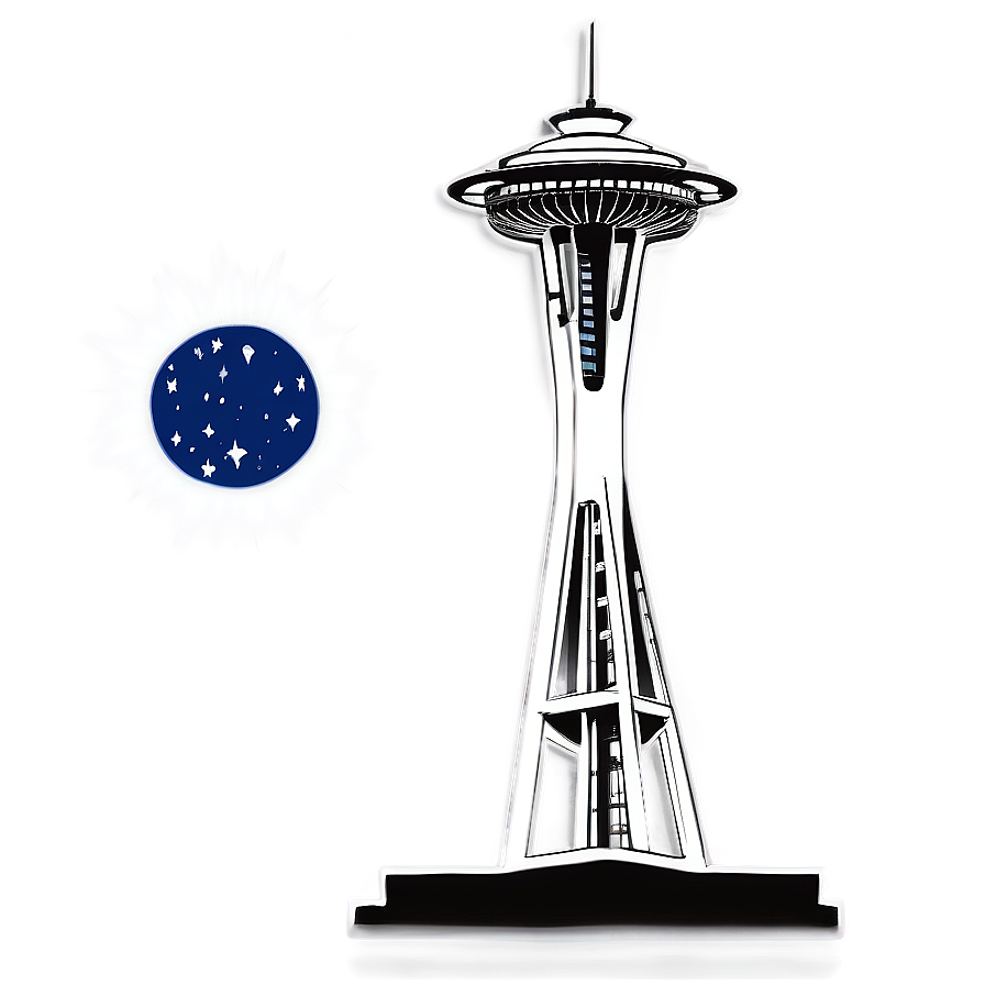 Space Needle D PNG Image