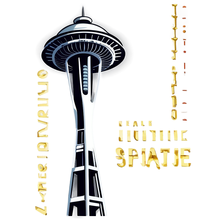 Space Needle Icon Png 43 PNG Image