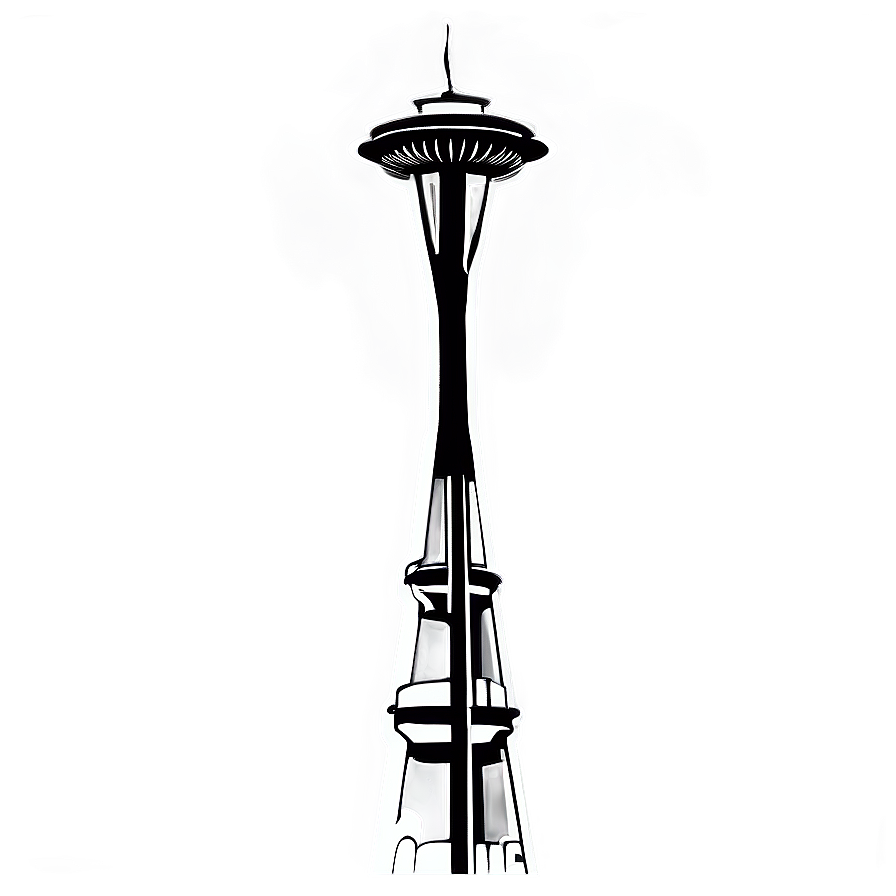 Space Needle Silhouette Png Wpi PNG Image