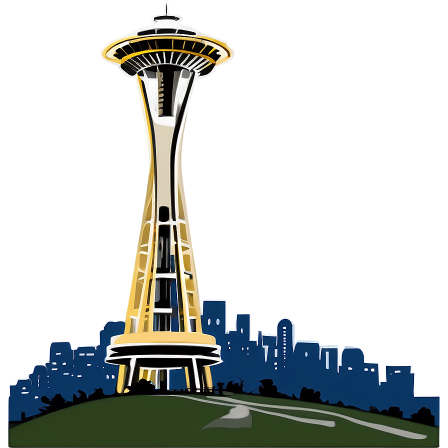 Space Needle Vector Png 9 PNG Image