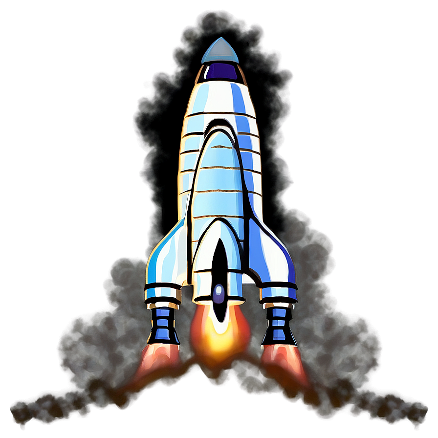 Space Rocket Launch Smoke Png Wnl68 PNG Image